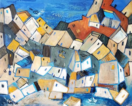 Homes next to the sea